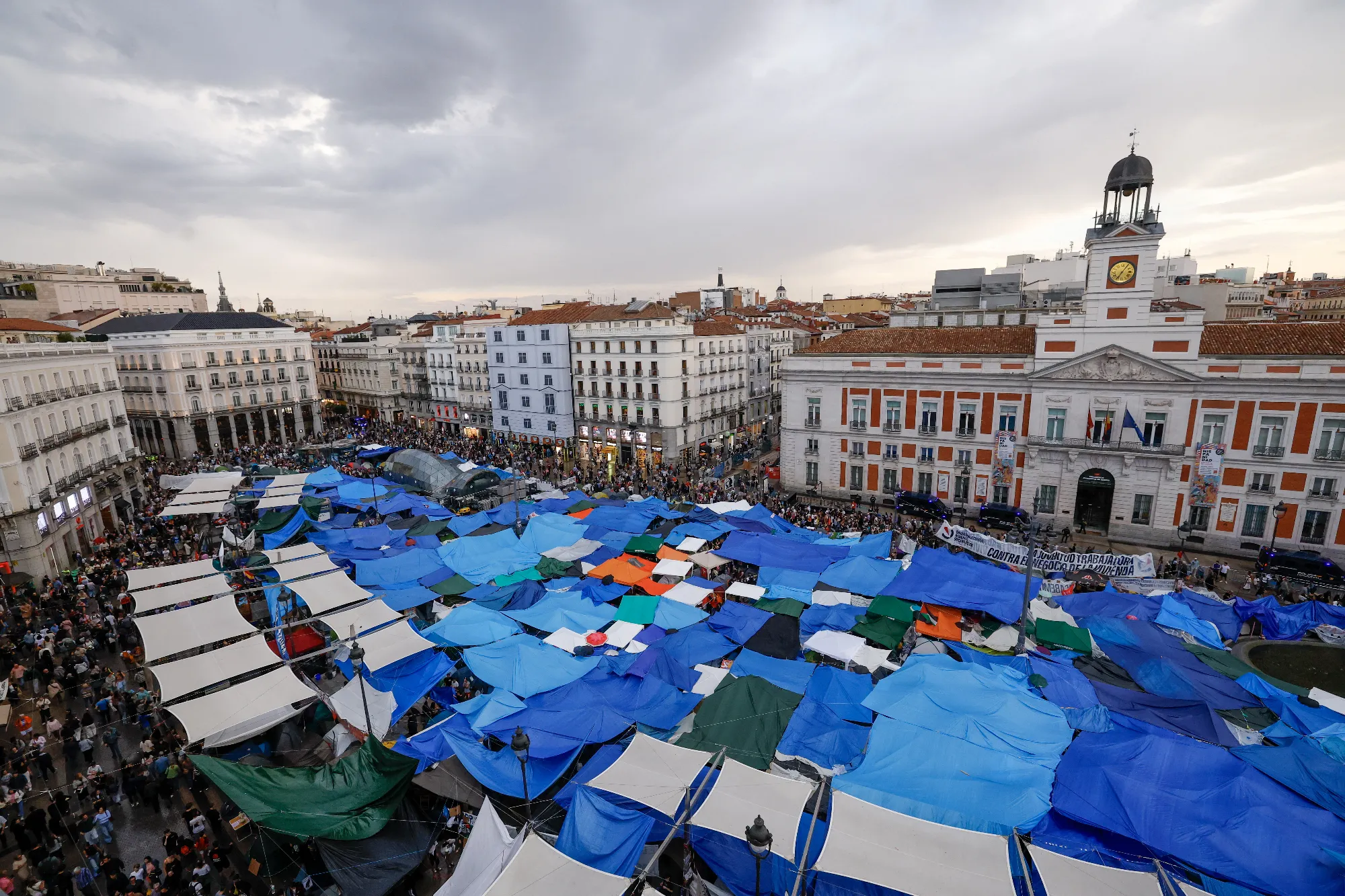 Manifestation à la Puerta del Sol, Madrid