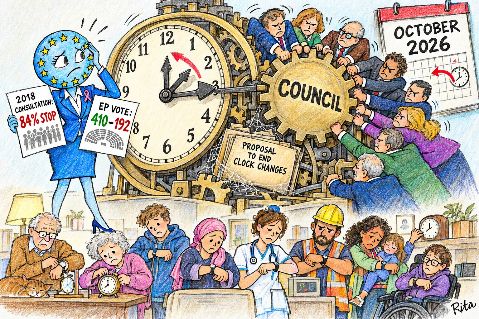 Remettre les horloges ce dimanche — et pourtant des millions d'Européens n'en veulent pas